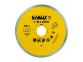 Алмазный круг сплошной по керамике DeWALT DT3714, для плиткореза DWC410, 110 x 20, h=5