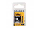 Биты ударные DeWALT DT7998T, IMPACT Torsion, (Ph2, 57 мм, 5 шт.)