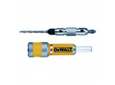 Быстросменный узел DeWALT DT7602, хвостовик, бита Pz2, пилотное сверло с зенкером для шурупов толщиной 5 мм, Flip&Drive