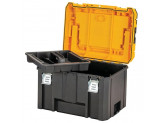 Ящик для инструмента DeWALT TSTAK 2.0 IP54 DWST83343-1, с верхним отделением для хранения принадлежностей