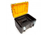 Ящик для инструмента DeWALT TSTAK 2.0 IP54 DWST83343-1, с верхним отделением для хранения принадлежностей