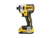 Аккумуляторный бесщеточный ударный винтоверт DEWALT, 18 В, 205 Нм, 3800 уд/мин, 3250 об/мин, с 2 АКБ 2 Ач и ЗУ, в кейсе, DCF887D2
