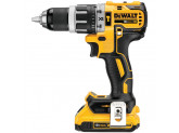 Аккумуляторная бесщеточная ударная дрель-шуруповерт DeWALT, 18 В, 2000 об/мин, 34000 уд/мин, с 2 АКБ 2 Ач и ЗУ, в кейсе, DCD796D2