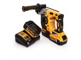 Аккумуляторный бесщеточный перфоратор DeWALT, 18 В, 2.1 Дж, 4600 уд/мин, 1100 об/мин, с 2 АКБ 5 Ач и ЗУ, в кейсе, DCH273P2