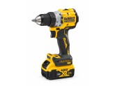 Аккумуляторная ударная бесщеточная дрель-шуруповерт DeWALT, 18 В, 2000 об/мин, 34000 уд/мин, с 2 АКБ 5 Ач и ЗУ, в кейсе TSTAK, DCD805P2T