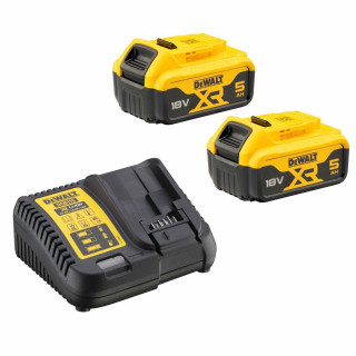 Набор DEWALT: 2 АКБ DCB184, Li-Ion, 18 В, 5 Ач и зарядное устройство DCB115, 12/14.4/18 В, 4 A