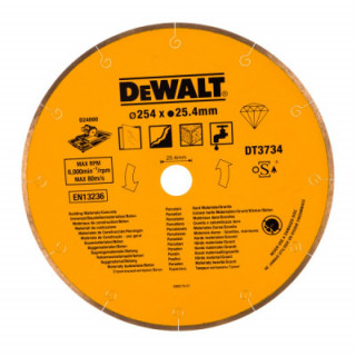 Диск алмазный по камню DeWALT, для плиткореза D24000, 254x25.4 мм, DT3734
