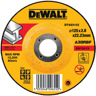 Круг отрезной DeWALT INDUSTRIAL DT42310Z, по металлу, 125 x 22.2 x 2.8 мм, тип 1