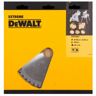 Пильный диск DeWALT EXTREME WORKSHOP DT4320, 216/30 мм.
