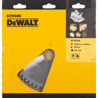 Пильный диск 190/30мм DeWALT EXTREME WORKSHOP DT4094
