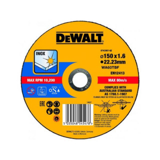 Круг отрезной 150/22.2 мм DeWALT DT43907