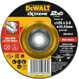 Круг отрезной 125/22.2 мм DeWALT EXTREME DT43941