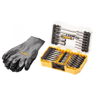 Набор бит и насадок 40шт. + перчатки DeWALT DT70700