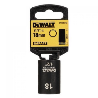 Ударная накидная головка 1/2 х 18мм DeWALT DT7536