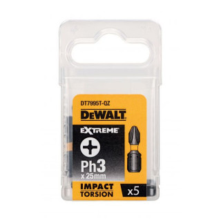 Биты ударные 25 мм, 5 шт. DeWALT IMPACT DT7995T