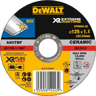 Диск отрезной 125/1.1 мм DeWALT DT99582