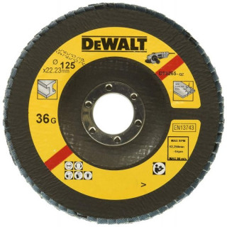 Лепестковый круг EXTREME 125 x 22.2 мм/ зерно 36 DeWALT DT3265