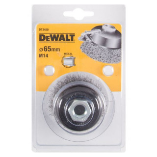 Чашечная щетка витая проволока 65 x 19 мм x M14 DeWALT DT3480-QZ