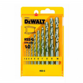 Набор сверл DeWALT DT5921, по металлу в пластиковой кассете, 10 шт.