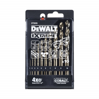 Набор сверл DeWALT COBALT INDUSTRIAL DT5935, по металлу 5% EX HSS-CO в пластиковой кассете, 10 шт.
