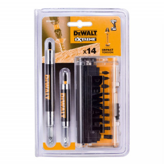 Набор бит DeWALT EXTREME IMPACT TORSION DT70574T, 25 мм, в тонком карманном чехле, 14 шт.