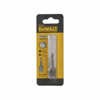 Адаптер для ударного гайковерта внутренний шестигранник DeWALT DT7512, 1/4 дюйма, – внешний квадрат 1/2 дюйма