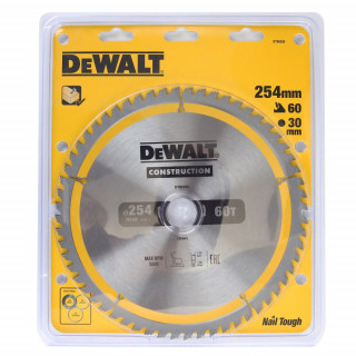 Пильный диск DeWALT DT90250, CONSTRUCTION 254/30, 60T ATB7