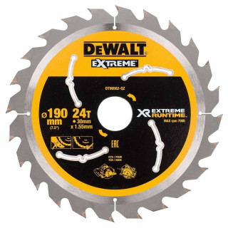 Пильный диск DeWALT EXTREME RUNTIME DT99562, 190/30 мм.