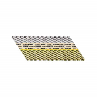 Гвозди DeWALT DNPT28R75G12Z, для DCN692/DCN690P2, 2,8 x 75 мм, 33°/34°, Горячее цинкование, Ребристые, 2200 шт.