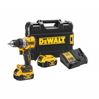 Аккумуляторная ударная бесщеточная дрель-шуруповерт DeWALT, 18 В, 2000 об/мин, 34000 уд/мин, с 2 АКБ 5 Ач и ЗУ, в кейсе TSTAK, DCD805P2T