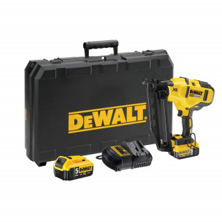 Аккумуляторный шпилькозабивной пистолет DeWALT DCN660P2, 18 В XR, 2 АКБ 5 Ач, ЗУ, кейс