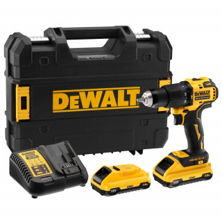Аккумуляторная ударная дрель-шуруповерт DeWALT, 18 В, 1650 об/мин, 28050 уд/мин, с 2 АКБ 3 Ач и ЗУ, в кейсе TSTAK, DCD709L2T