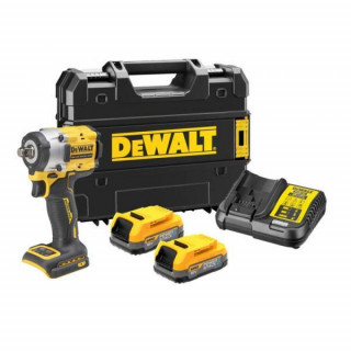 Аккумуляторный бесщеточный гайковерт DeWALT, 18 В, 610 Нм, 2500 об/мин, 3550 уд/мин, с 2 АКБ 1.7 Ач и ЗУ, в кейсе TSTAK, DCF921E2T