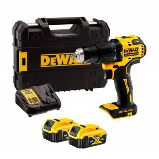Аккумуляторная бесщёточная ударная дрель-шуруповерт DeWALT, 18 В XR, с 2 АКБ 5 Ач и ЗУ, в кейсе TSTAK, DCD709P2T