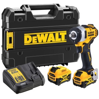 Аккумуляторный гайковерт DeWALT DCF901P2, 12 В, с 2 АКБ 5 Ач и ЗУ, в кейсе TSTAK