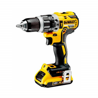 Аккумуляторная бесщеточная ударная дрель-шуруповерт DeWALT, 18 В, 2000 об/мин, 34000 уд/мин, с 2 АКБ 2 Ач и ЗУ, в кейсе, DCD796D2