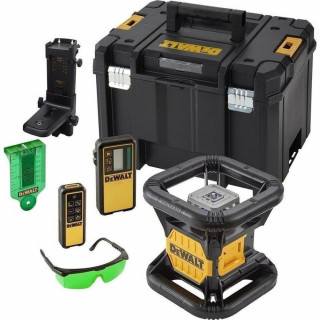 Самовыравнивающийся ротационный ЗЕЛЕНЫЙ лазерный уровень DeWALT DCE079D1G