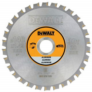Пильный диск DeWALT METAL CUTTING DT1910, 140/20 мм.