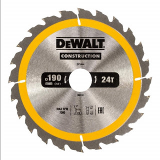 Пильный диск DeWALT CONSTRUCT DT1944, 190/30 мм.