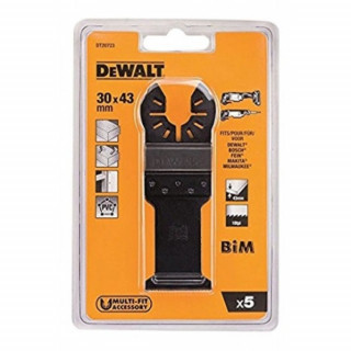 Погружное пильное полотно DeWALT DT20723, биметаллическое 43 x 30 мм, 5 шт. для DT20701