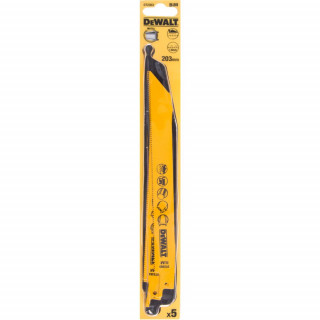 Полотно по металлу для сабельных пил биметаллическое DeWALT DT2353, BiM, 203 x 1.8 мм, 5 шт.