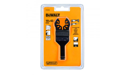 Погружное пильное полотно по дереву для многофункционального инструмента DeWALT DT20706, 43 x 10 мм