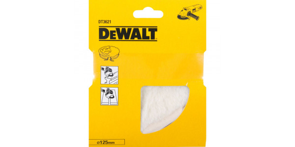 Полировальный колпак, шерстяной, 125мм DeWALT DT3621