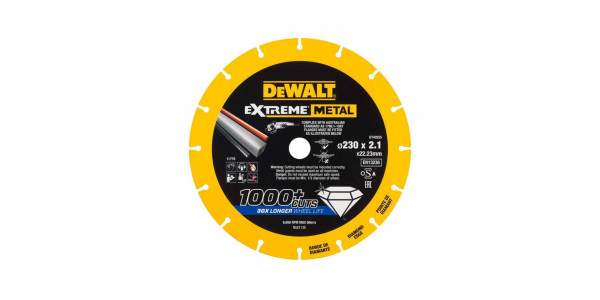 Алмазный диск отрезной DeWALT DT40255, по металлу 230 x2