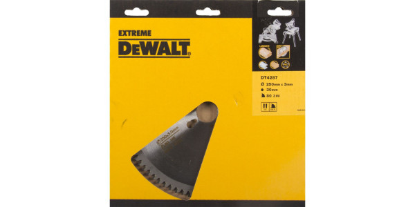 Пильный диск DeWALT EXTREME WORKSHOP DT4287, 250/30 мм.