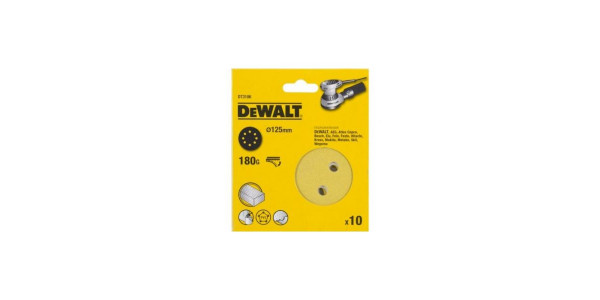 Шлифовальные круги 125мм/ зерно 180 DeWALT DT3106