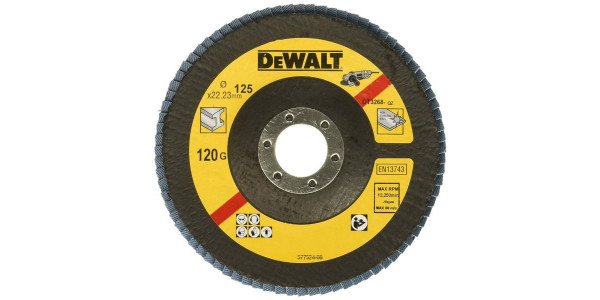 Лепестковый круг 125 x 22.2 мм/ зерно 120 DeWALT EXTREME DT3268
