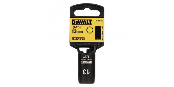 Ударная накидная головка 13MM ½" DeWALT DT7531
