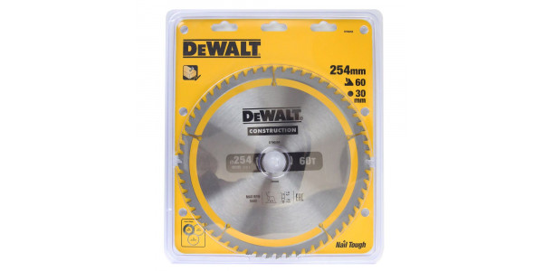 Пильный диск DeWALT DT90250, CONSTRUCTION 254/30, 60T ATB7