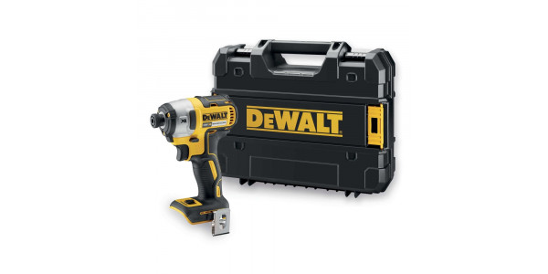 Аккумуляторный бесщеточный шуруповерт DeWALT, 18 В, 205 Нм, 3250 об/мин, 3800 уд/мин, без АКБ и ЗУ, в кейсе TSTAK, DCF887NT